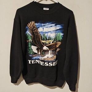 Vintage Miller Tennessee Eagle Wilderness Print Sweatshirt - Size Medium - USA